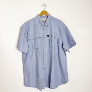 L.L. Bean SunSmart Fishing Shirt – XXL Regular – Light Blue – UPF 50+ – NWT